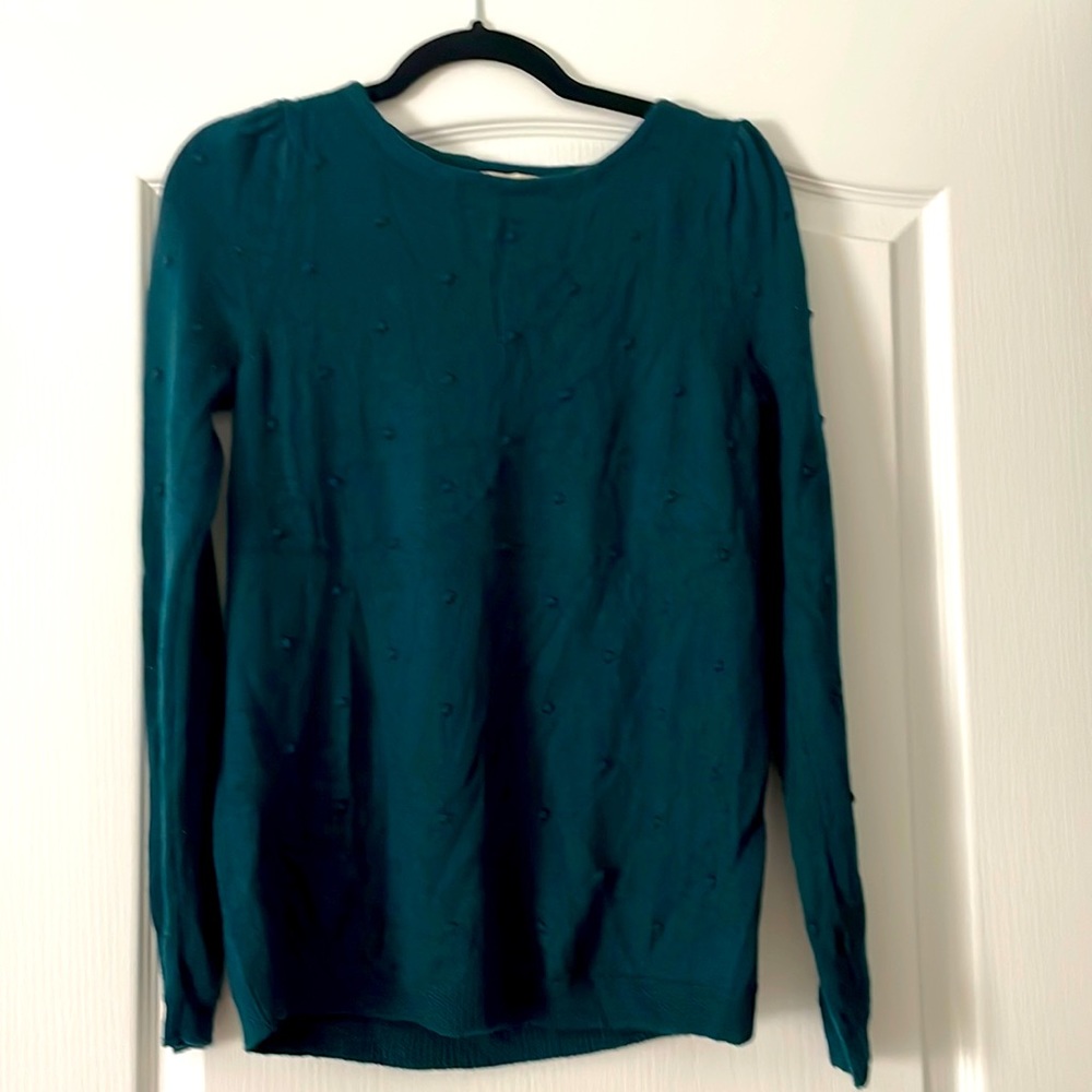 Excellent  condition Sezane Hans Jumper in dark forest green color
